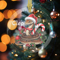 Personalized Reptile Snake Christmas Ornament First Christmas Zoologist Gift, Custom Snake Lover Festive Holiday Decor