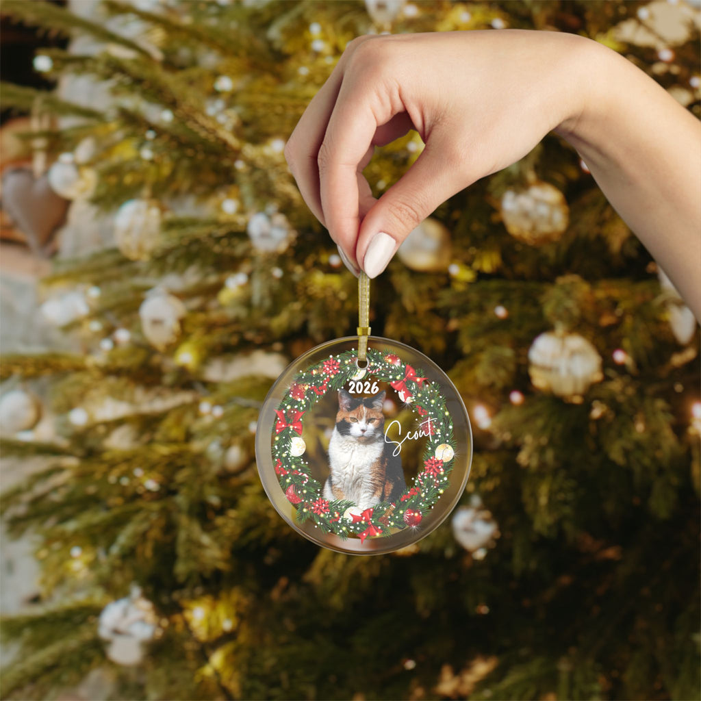 Personalized Calico Cat Christmas Ornament 2026- Calico Lover Gifts For Pet Christmas Decor