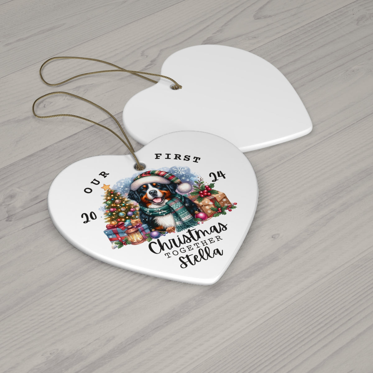 Custom Bernese Mountain Dog Mom Christmas Ornament Gift