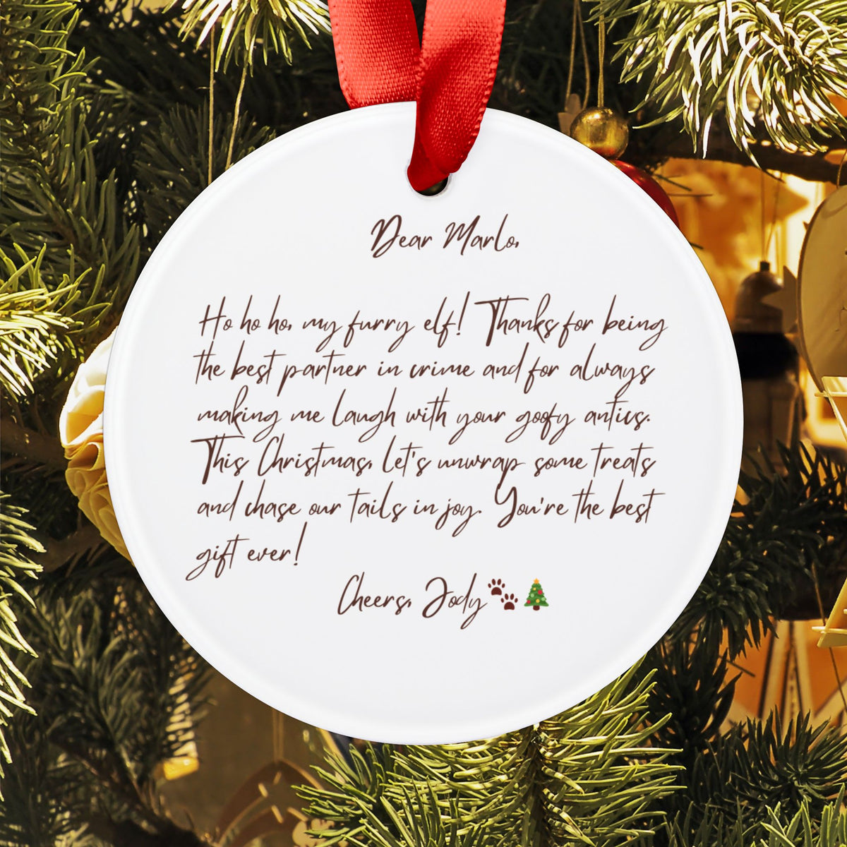 Custom Beagle Dog mom Christmas Ornament 2024 for Dog Lover Personalized Beagle Dog Family Gift Ornament Dog Memorial Gift, Pet Loss