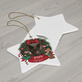 Custom Cat Photo Portrait Ornament Gift for kitten Lover