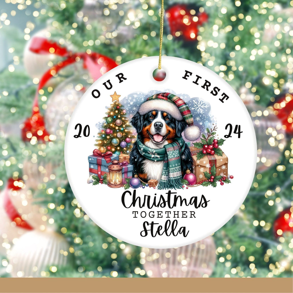 Custom Bernese Mountain Dog Mom Christmas Ornament Gift