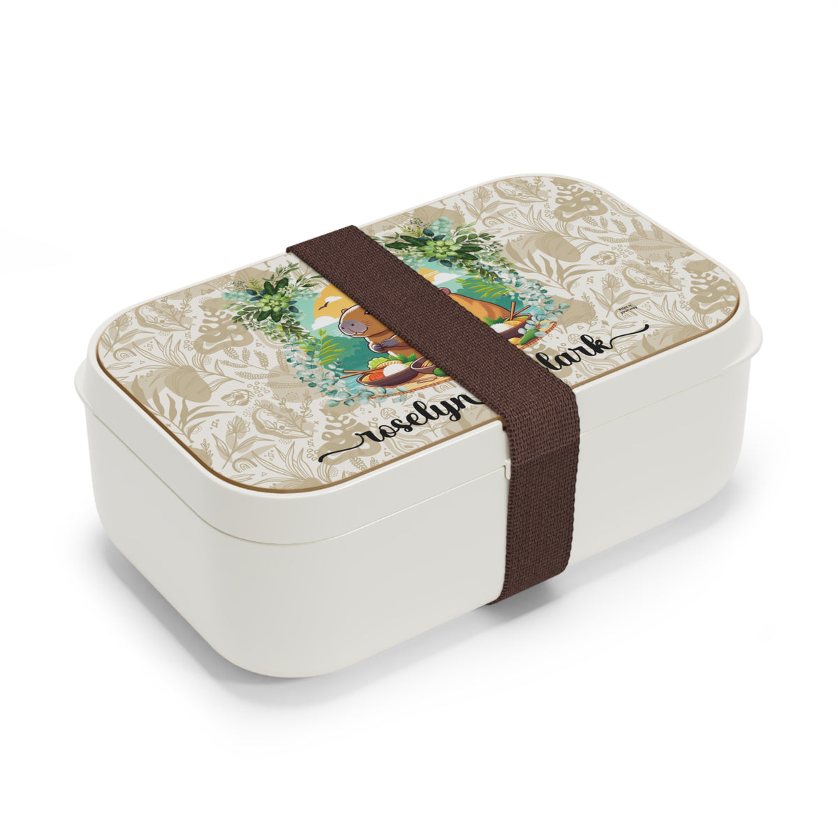 Personalized Couple Capybara Bento Lunch Box With Name