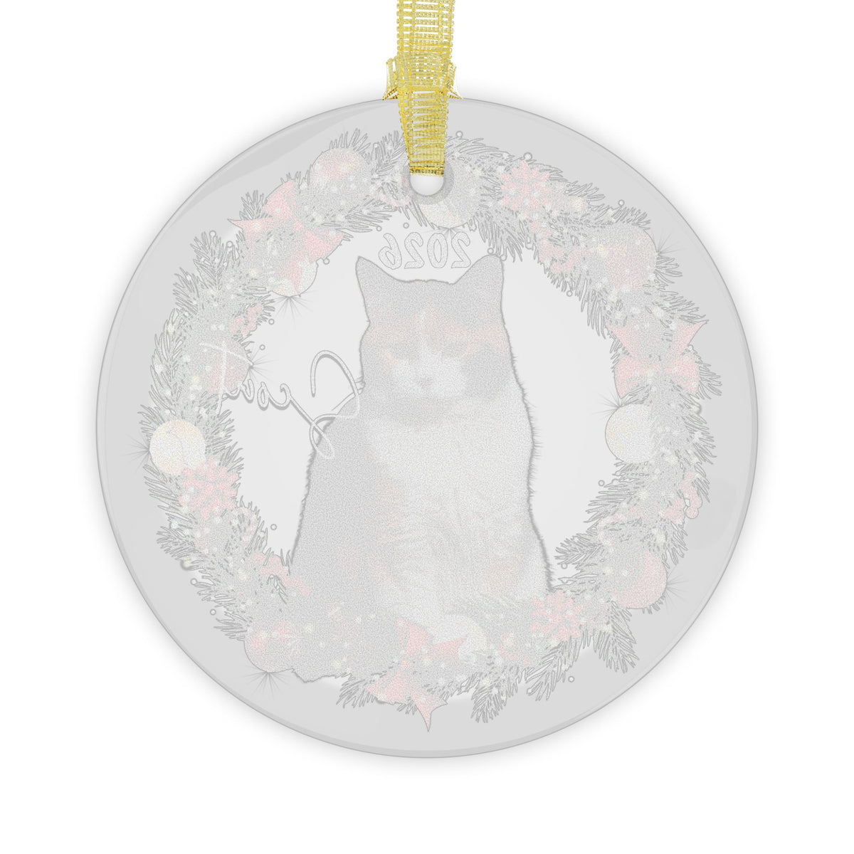 Personalized Calico Cat Christmas Ornament 2026- Calico Lover Gifts For Pet Christmas Decor